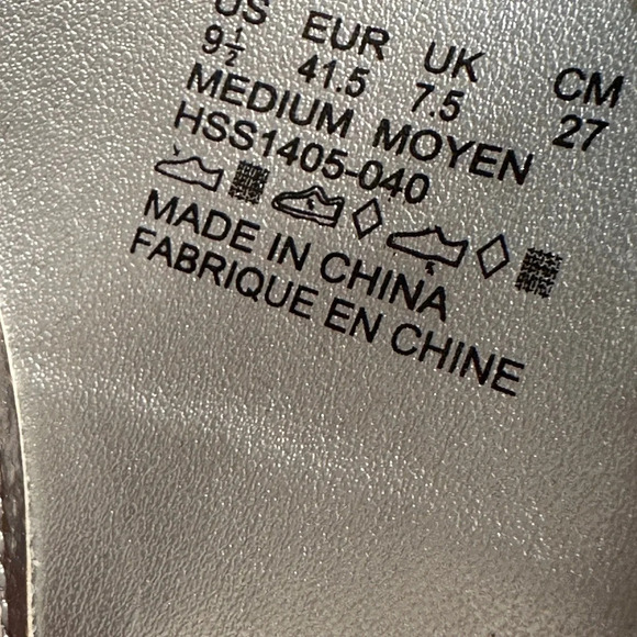 Soft‎ Style by Hush Puppies silver glitter flat sandals, sparkly, 9.5, flip flop - Picture 7 of 7